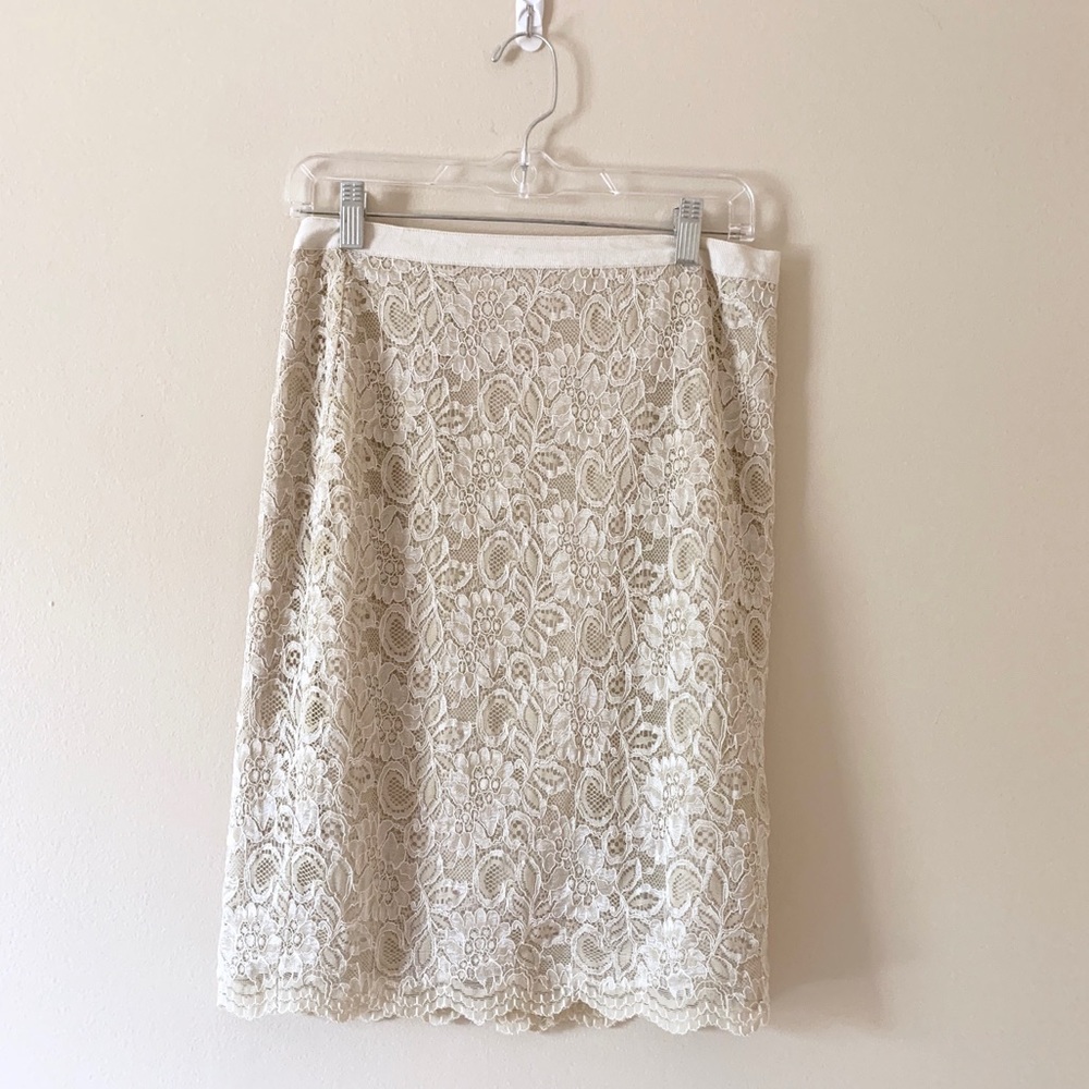Lace fabric skirt business New York & company